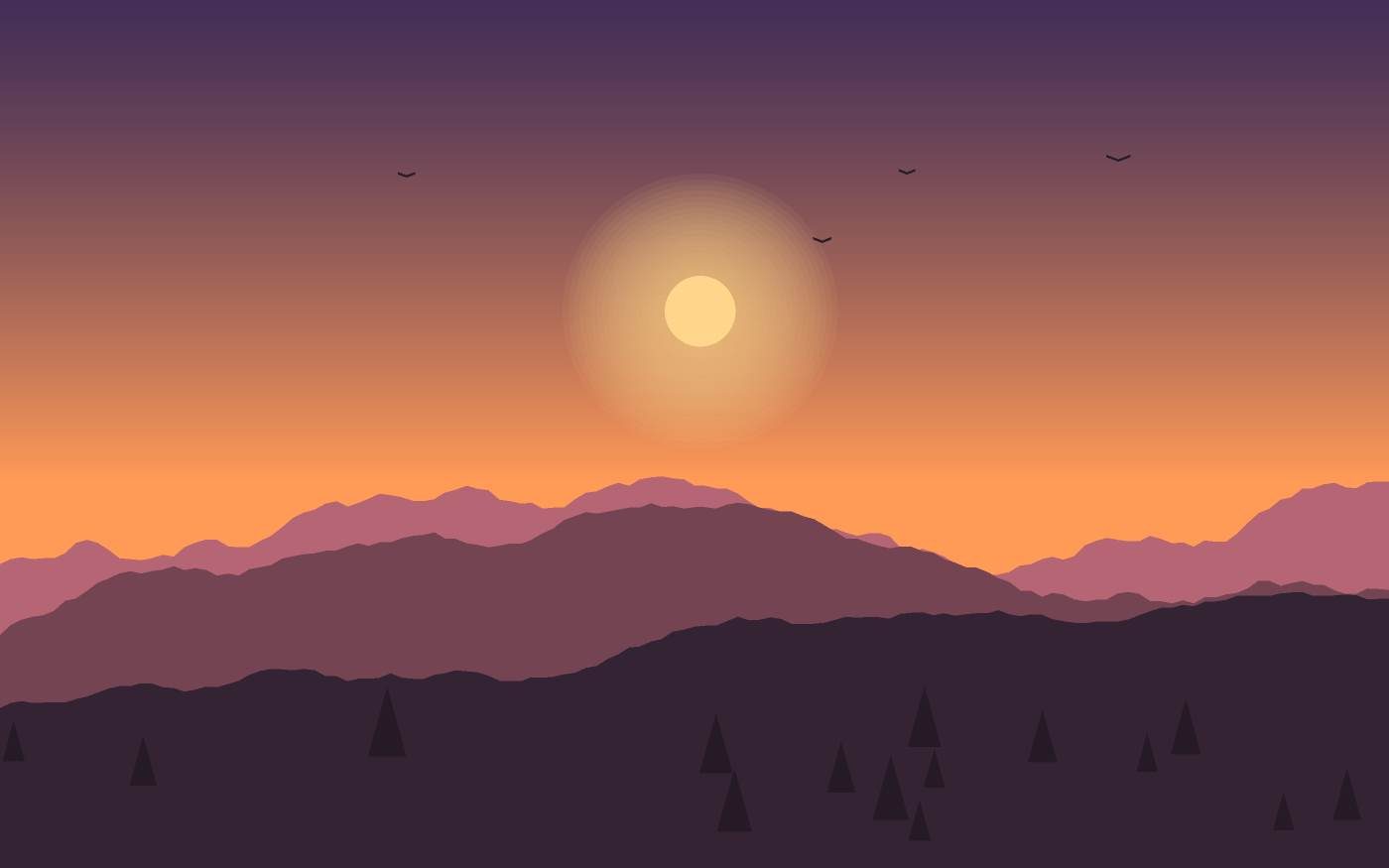 Landschaftsillustration