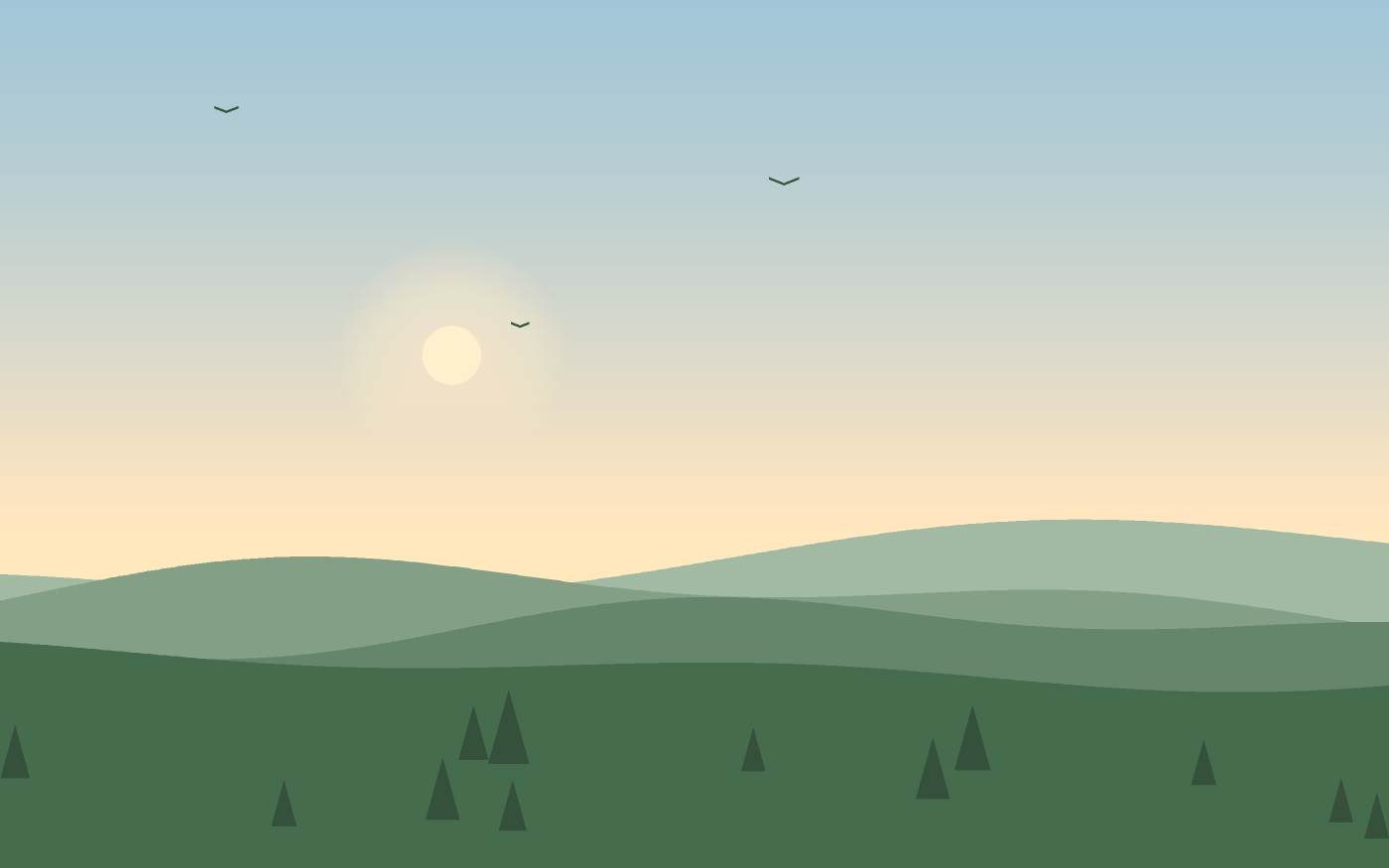 Illustrazione di un paesaggio